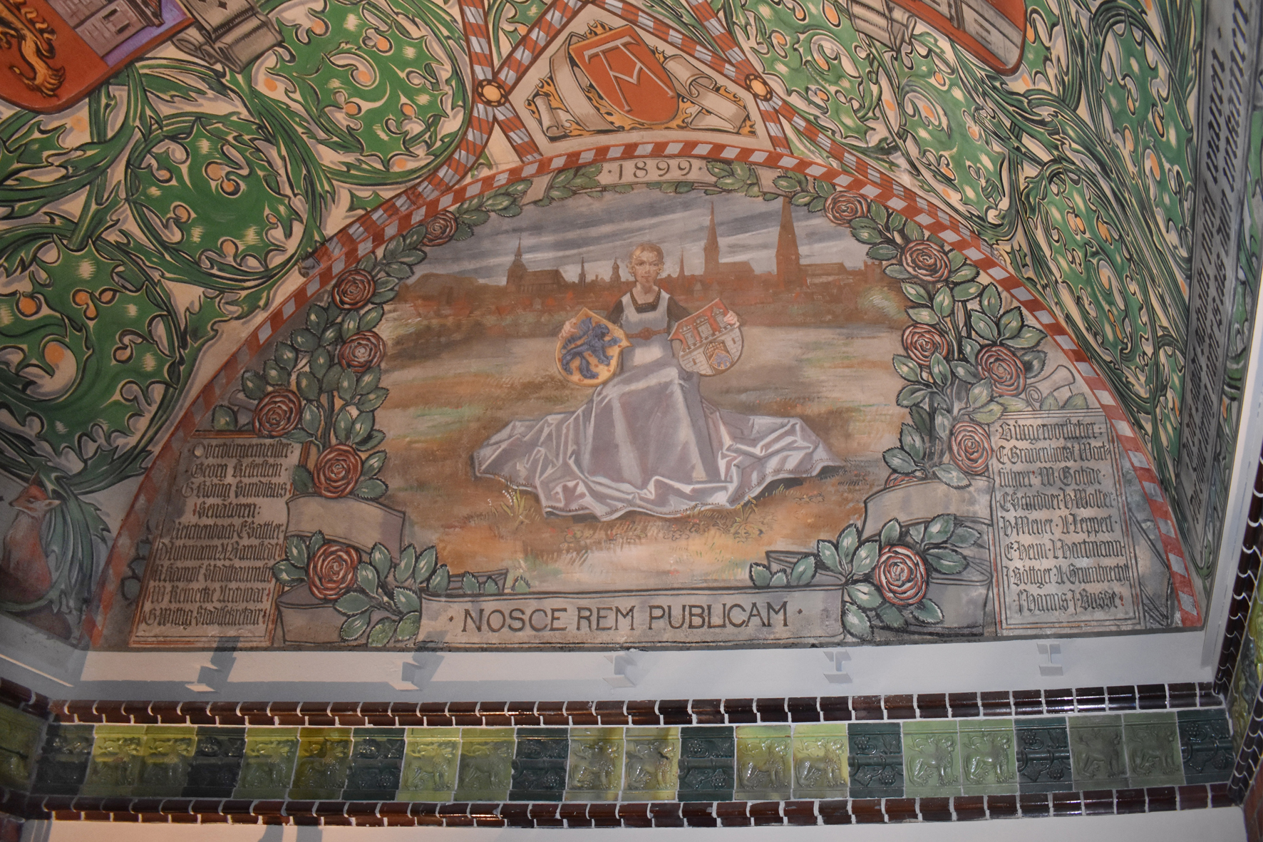 Restaurierung Tonnengewölbe im Magazingebäude, Rathaus Lüneburg